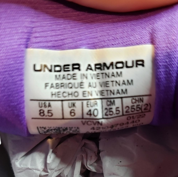 Under Armour  NEW Blur Smoke Cleats 8.5 NEW - Picture 5 of 5